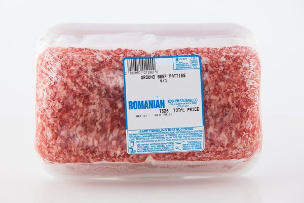 Ground Beef Patties 4/1 (Hamburger)